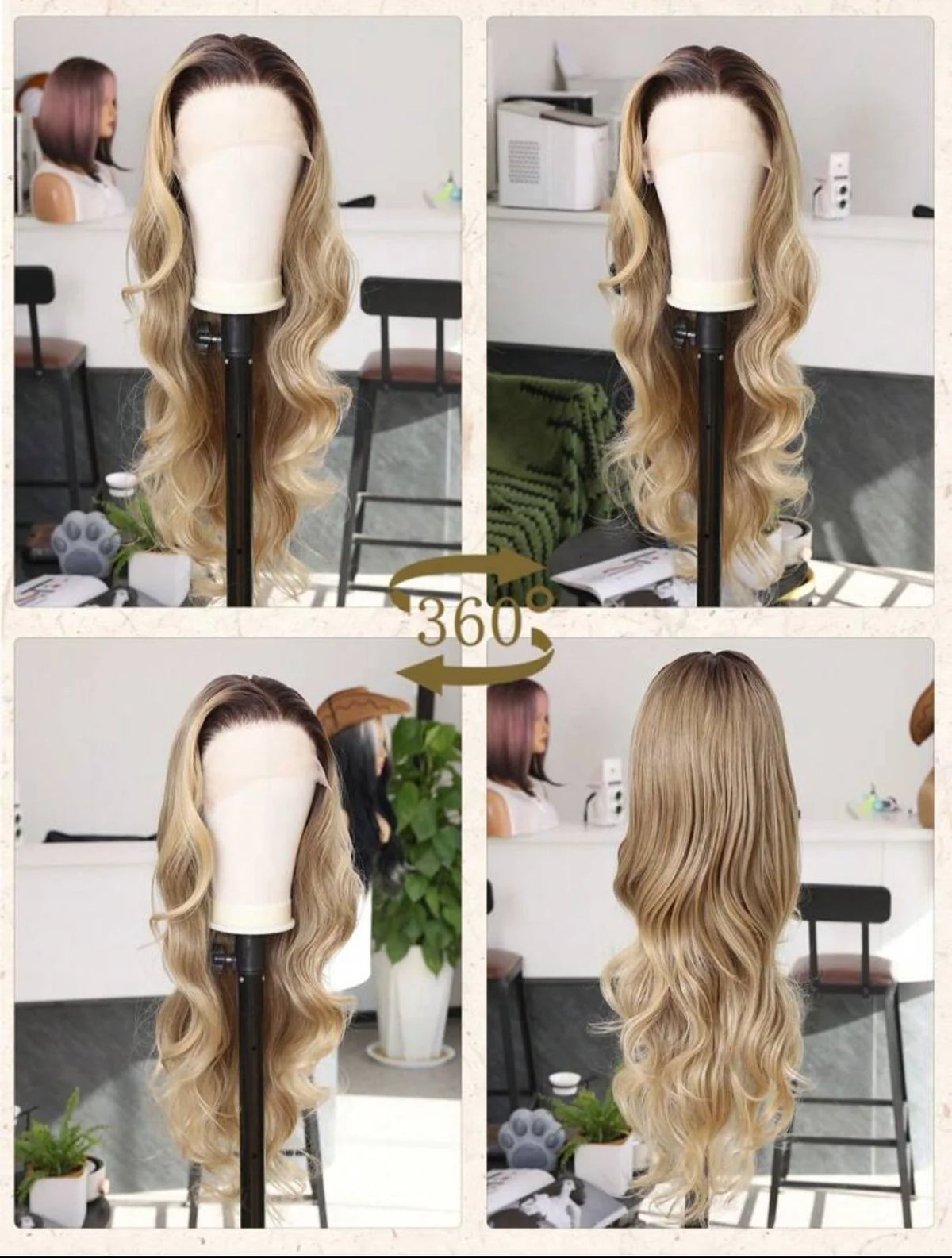 Beyonce Bombshell Wig (Human Blend)