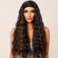 Ombré honey brown headband wig