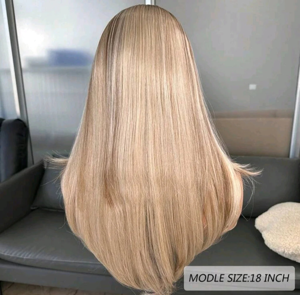 Blonde Ombre Lace Front Wig (Human Blend)